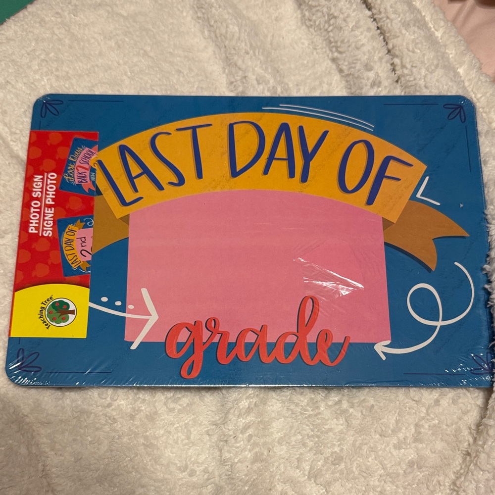 Colorful First Day Back to School Sign